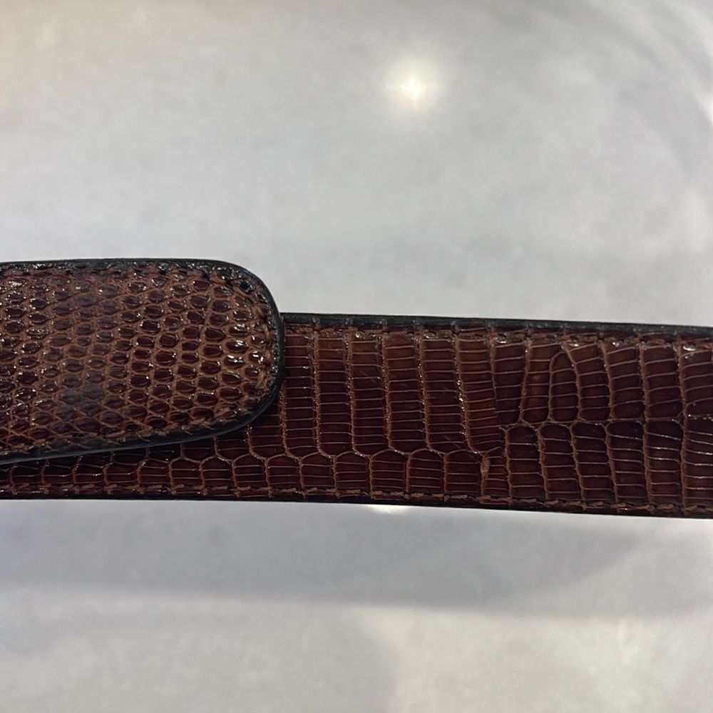 Trafalgar Burnished Java Lizard Belt Size 36 Spec… - image 2